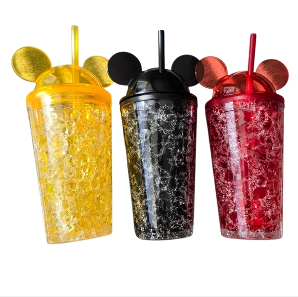 Disney Other - Set of Three Mickey Mouse Ears Tumblers